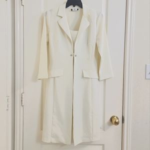 B.Darlin Two-Piece Cream Dress, Size 5/6